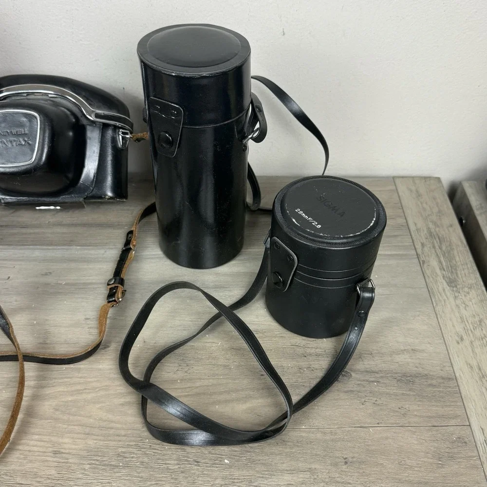 Lot Of Vintage Camera Lens Cases Gear  Accessories Brownie Movie Camera READ